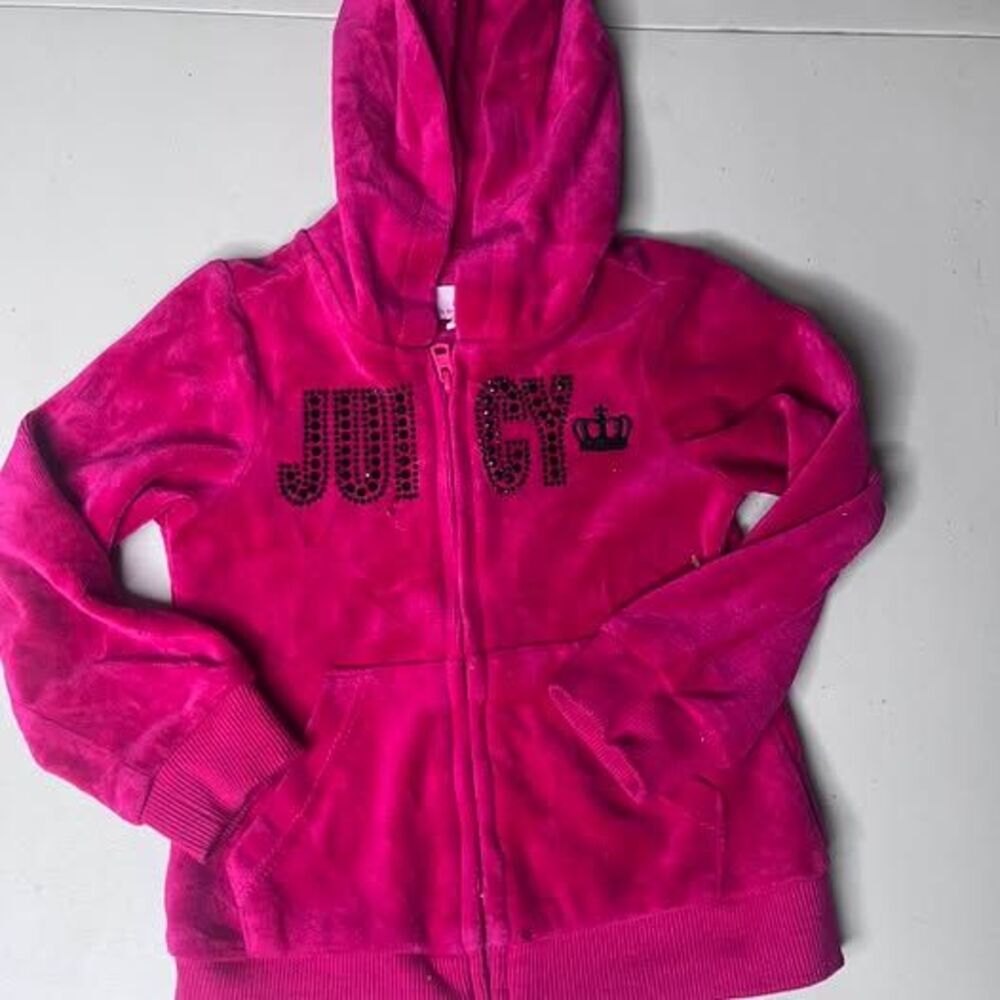 Juicy Couture Velour Zip-Up Hoodie 3T